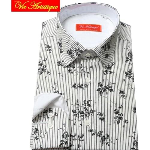 Мужские полосатые рубашки Davidartlife China At AliExpress