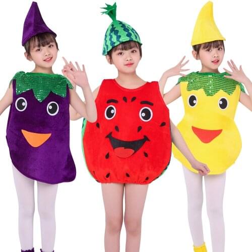 Halloween Pineapple Grape Banana Strawberry Watermelon Cartoon Party Fruit Vegetable Cosplay Costume Christmas Gift