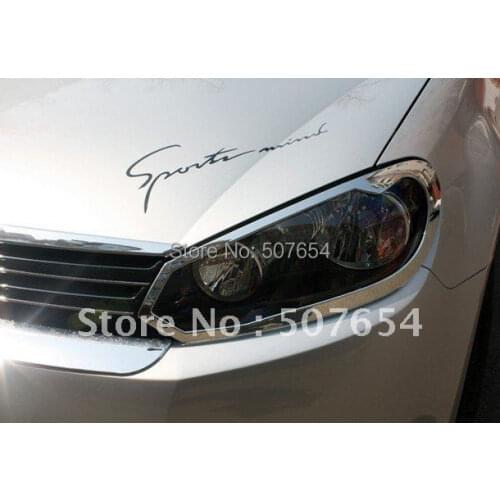 Free shipping!Higher star 2pcs HeadLamp Cover/headlight trim For Volkswagen Golf 6