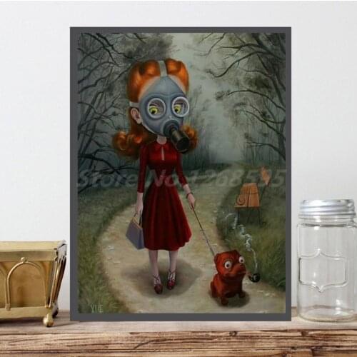 Mark Ryden Childish Strange Dark World Creepy Cartoon HD Art Canvas Poster Painting Wall Picture Print Home Bedroom Decoration