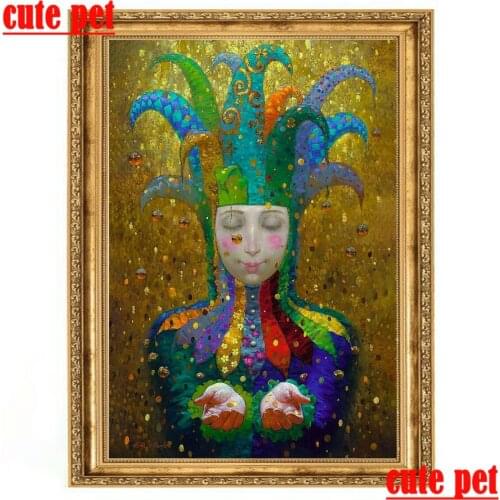 Mosaic No Frame Dancer paintingdiy Cross Stitch clown woman 5d diamond painting Diamond Embroidery decoration Diamond Embroidery