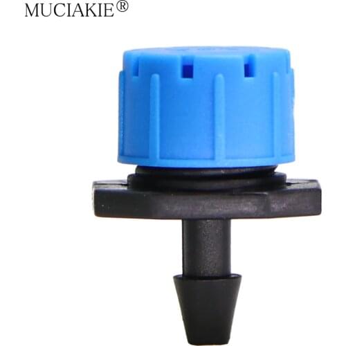MUCIAKIE 500-30PCS 360 Degree Adjustable Blue Micro Flow Drip Irrigation Drippers Garden Watering Sprinklers For 1/4 Inch Hose