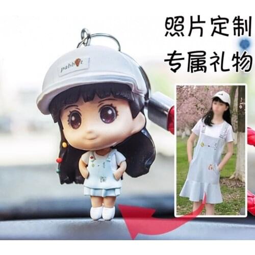 Soft pottery doll q version cartoon version doll real custom diy handmade cute clay figurine decoration keychain gift