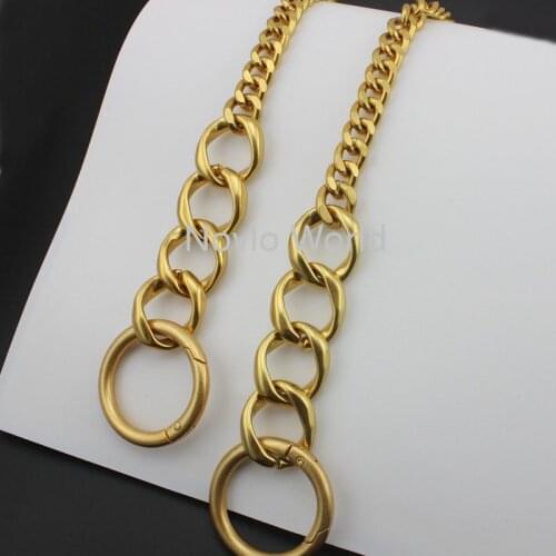 Newest style,Grade AAAAA quality,11mm alumium chain plus 24mm big alloy rings with openable rings for purse chains