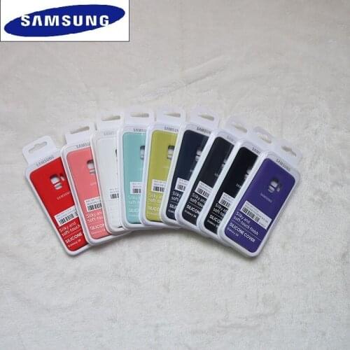 Samsung Galaxy S9 Plus Original Liquid Silicone Phone Case Silky Soft-Touch Shell Phone Cover For samsung s8 Plus S9 Plus case