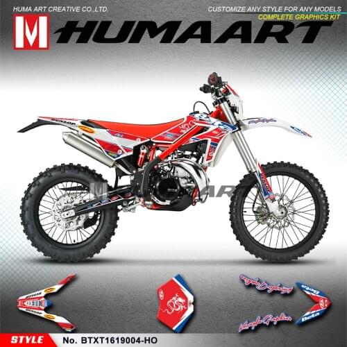 HUMAART Personalised Stickers MX Racing Graphics Vinyl Decal Kit for Beta X-trainer 250 300 Xtrainer 2016 2017 2018 2019 2020