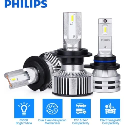 Philips H1 LED 6000K H4 H7 Car Headlight Bulbs Ultinon Essential H8 H9 H16 9005 HB3 HB4 9006 H11 Fog Light luces auto lamps