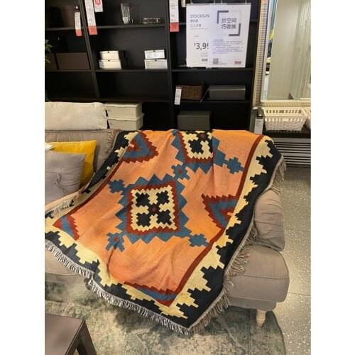 Bohemian throw blankets sofa cover towel outdoor picnic mat home room geometry tapestry plaid rug