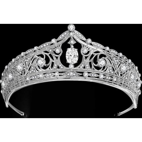 Baroque Style Wedding Crown Hair Jewelry Headpieces Rhinestones Crystal Tiaras Bride Bridal Party Hair Jewellry Accessories