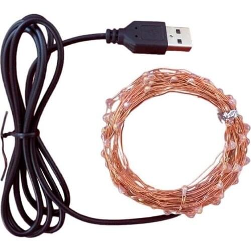 DC5V USB 3m LED copper wire mini multi color christmas fairy string light wedding halloween decorations outdoor tree lamp light