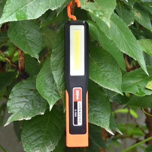 LED Work Light Adjustable Inspection Lamp Magnetic Hand Torch Rechargeable Camping Lantern With Hook Magnet Pick Tools