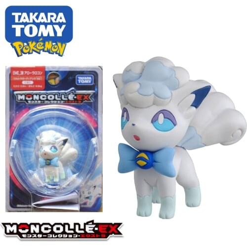 Tomy Pokemon Sun Moon Moncolle Pocket Monster Collection EX EMC-30 Alola Vulpix Ultra Guardians #037 HP EHP Model Anime Figures