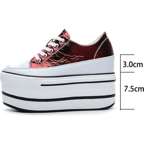 Krasovki Single Shoes Womens 2021 Fashion Double Purpose White Shoes Platform Spring Thick Bottom Breathable Women Casual Shoes