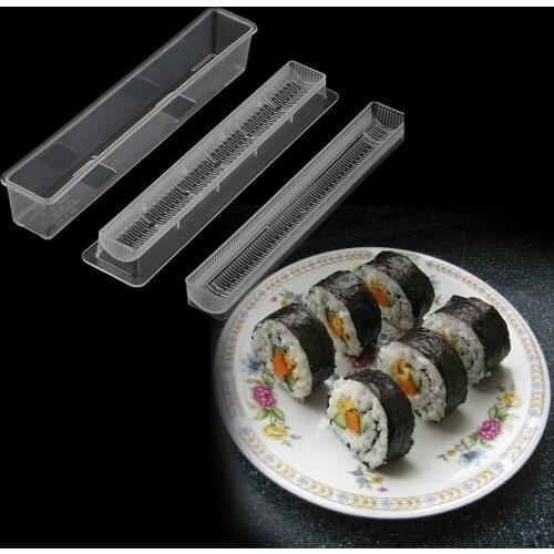 1Set Hot Sushi Roll Rice Maker Mould Roller Mold DIY Non-stick Easy Chef Kitchen New