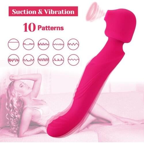 10 Speeds Powerful Thumping ,Vibrating And Clitoris-sucking Vibrator 3 IN 1 Sex Toys for Adult Women Blowjob Clitoris Stimulator