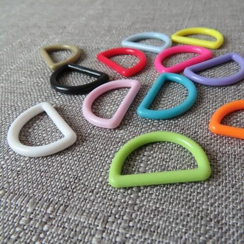 100pcs/lot wholesale 25mm Plastic strap belt buckle D ring for bag knapsack handbag pet outdoor product garment sewing accessory