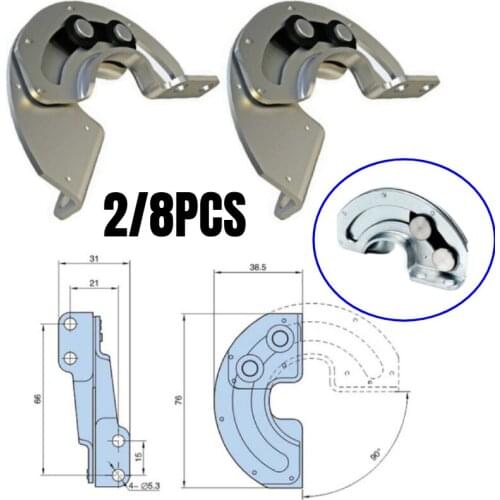 2/8PCS Hidden Hinge 90-Degree Industrial Equipment Carbon Steel For Cabinet Door Sliding Limit Hinge Fixed Furniture Hardware