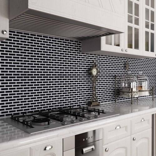 3D Wall Sticker Wallpaper Tiles Peel and Stick Self Adhesive Removable Stick On Kitchen Backsplash Bathroom 250*250mm/sheet