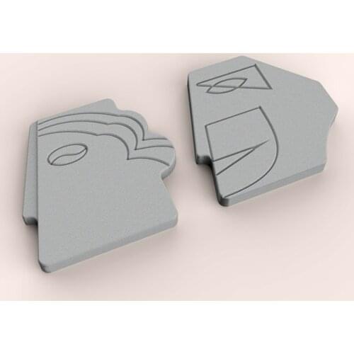 Abstract Face Coasters Mold DIY Concrete Cement Cup Tray Silicone molds Nordic Simple Creative Design Decorative Ornaments Molds