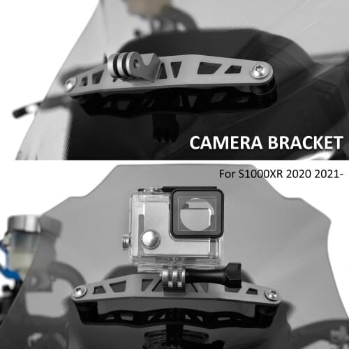 S 1000 XR Motorcycle Accessories Driving Recorder Camera Silver Bracket For BMW S1000XR 2020 2021