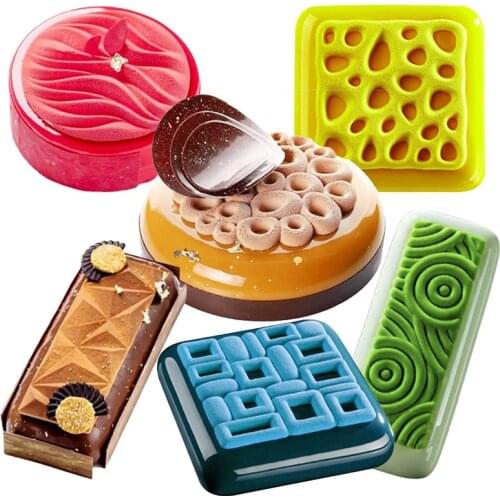 Meibum Non-Stick Silicone Cake Molds Food Grade Mousse Bakeware Set Party Dessert Baking Moulds Kitchen Pastry Decorating Tools