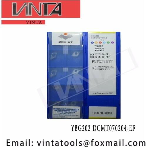 Free shipping high quality 10pcs/lots YBG202 YBG205 YBM153 DCMT070204-EF cnc carbided turning inserts