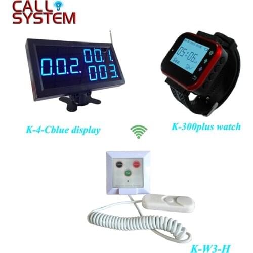 Ycall Electronic nurse call system wall mounting push button with display screen and clock pager
