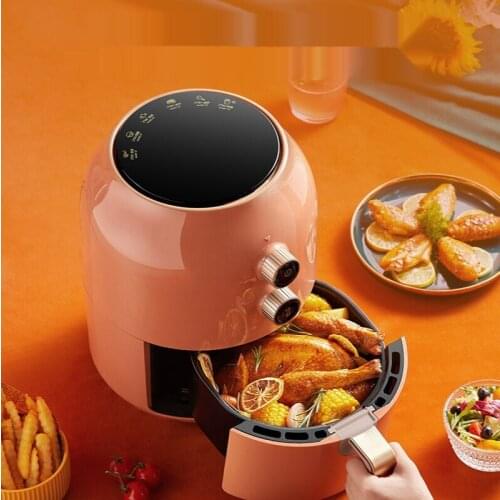 Bear Bear 3L Air Fryer 1350W Electric Deep Fryers Oil Free Health Fryer Adjustable Timing Cake French Fries Cooker