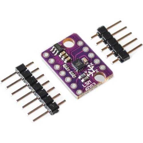 GY-LSM6DS3 LSM6DS3 Accelerometer Gyro Embedded Digital Temperature Sensor Module SPI IIC I2C Interface Module 8kb FIFO Buffer 5V