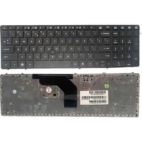 New English Keyboard for HP EliteBook 8560p 8570P 8560B 6560b 6565b 6560P US laptop keyboard with border