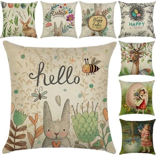 Linen Pillowcase European Oil Painting Style Decorative Cushion Cover Throw Pillow Cover Living Room Sofa Car Gothic Home Decor
