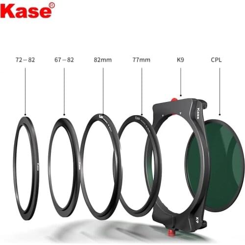 Kase K9 Magnetic Filter Holder System Includes 90mm Magnetic CPL Filter & Adapter Ring 67mm 72mm 77mm 82mm