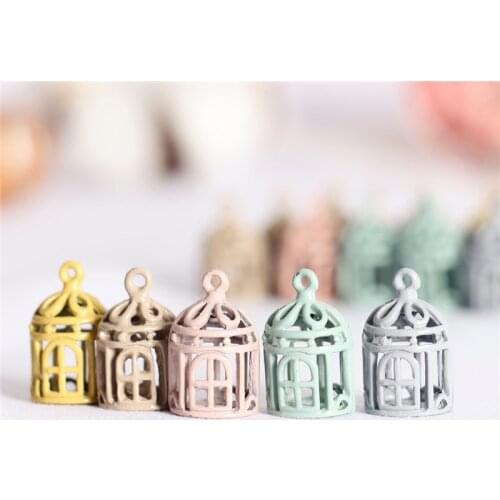 Dollhouse Miniature Food Play Scene Model Toy Model Accessories Mini Color Bird Cage Decoration Dolls Accessories