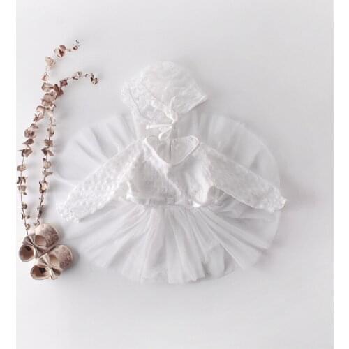 Soft breathable newborn baby girls dress Spring autumn cozy lace mesh tulle infant kids dresses for girls clothes toddler dress