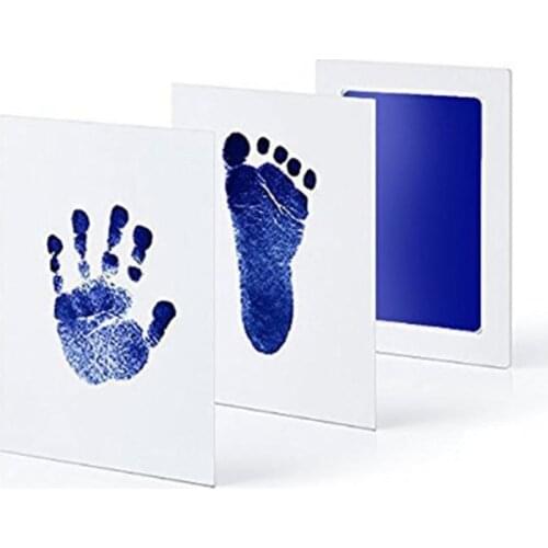 6Colors Baby Care Non-Toxic Handprint Kit Imprint Footprint Imprint Baby Souvenirs Newborn Baby Cushion Ink Footprint Infant Toy