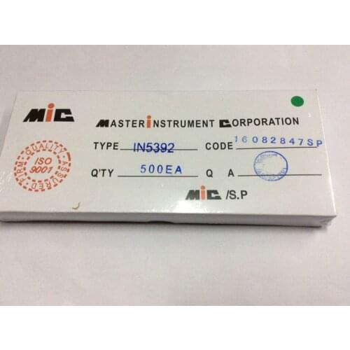 Brand New MIC 1N5392 1N 5392 IN5392 Rectifier Diode 1.5A 1000V DO-15 500pcs/box