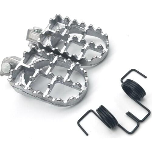 2pcs Motorcycle Foot Peg Footrest Pedal For Honda CR CRF XR 50 70 80 100