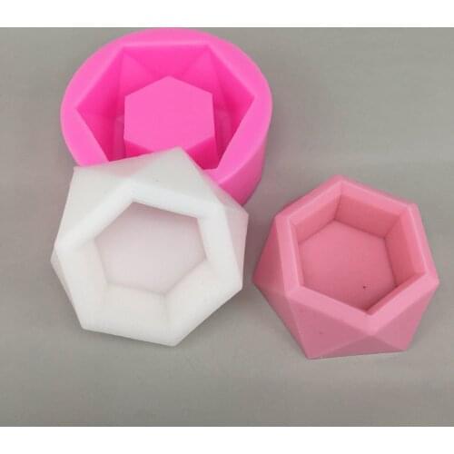 Ashtray Craft Silicone Aromatic Cement Plaster Pot Mold DIY Soap Making Silicon Mould
