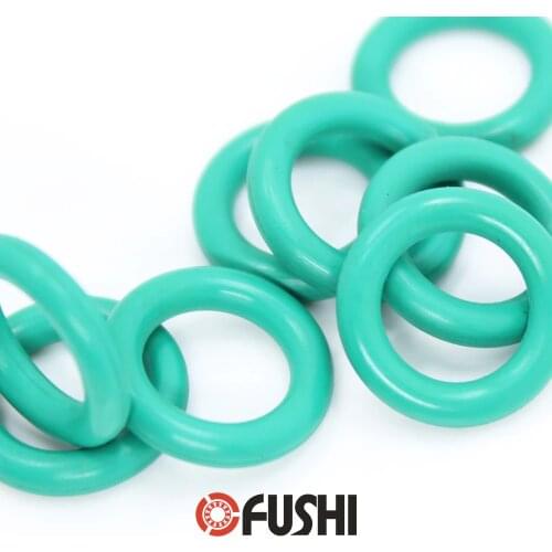 CS3.55mm FKM Rubber O RING ID 30/31.5/32.5/33.5/34.5/35.5/36.5*3.55 mm 50PCS O-Ring Fluorine Gasket Oil seal Green ORing