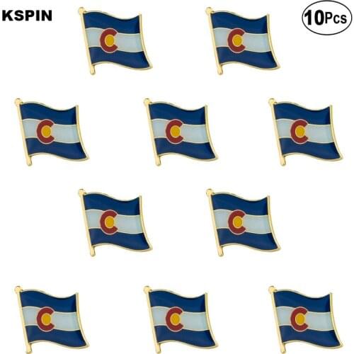 U.S.A Colorado Lapel Pin Flag badge Brooch Pins Badges 10Pcs a Lot