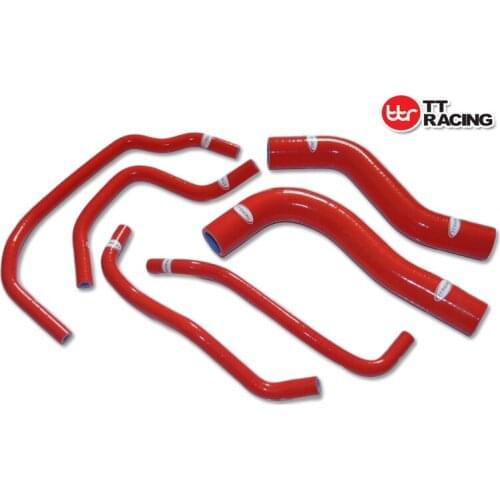 TT1364RE -Silicone Radiator Hose Kit For Honda Fit GK3 GK5 Silicone Hose New RED