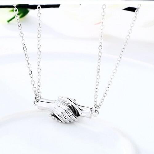 2 Pieces/Set Magnetic Heart Pendant Necklaces Fashion Black Rope Chain Couple Necklace Jewelry Anniversary for Best Friends