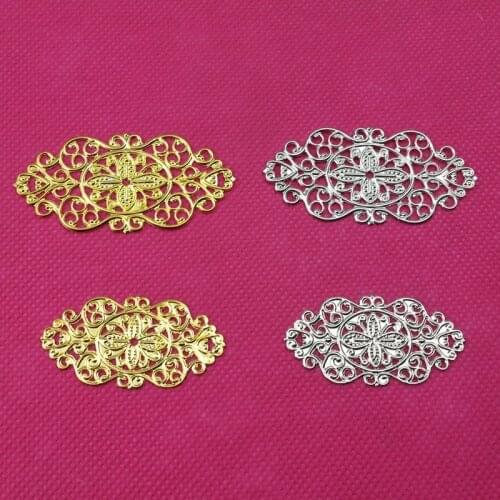 20 pieces/lot 23*45MM metal Filigree accessories Jewelry DIY Components