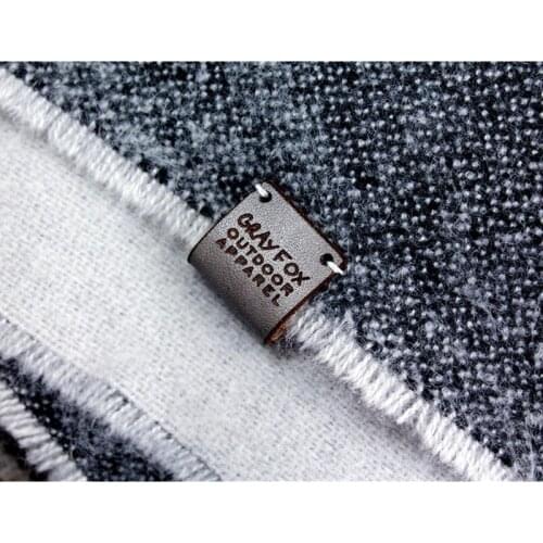 55pcs Custom leather handmade product Tags Sew on Knitting Crochet item labels Brand logo Garment label clothing DIY Accessories