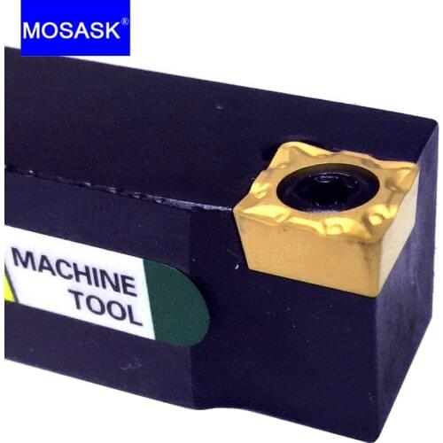 MOSASK SCACL Adapter 0808 CNC Cutter Lathe Arbor CCMT Tungsten Carbide Insert External Turning Tool Holder