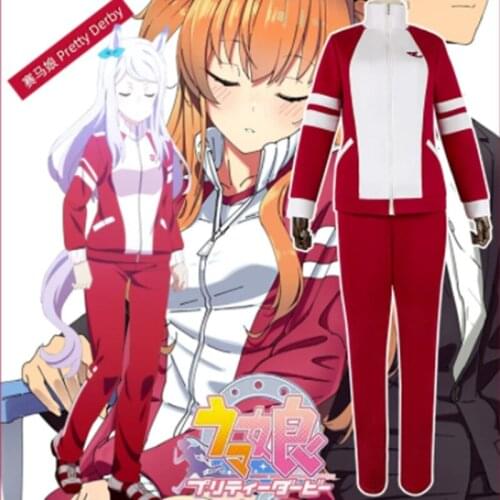 Anime Pretty Derby Tokai Teio Cosplay Costume Halloween Christmas Fancy Party Women Sports Suit