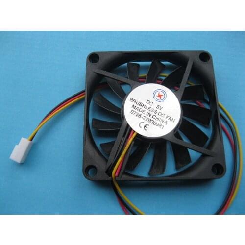 1 Pcs Brushless DC Cooling Fan 5V 7010S 13 Blades 70x70x10mm 3 pin Sleeve-bearing