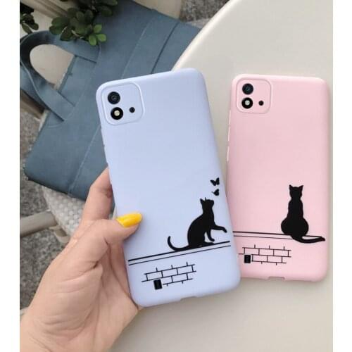 For Realme C20 C 20 Phone Case Cartoon Cute Letters Back Cover For Oppo Realme C20 Cover Case 6.5" Shockproof Bumper Coque Funda