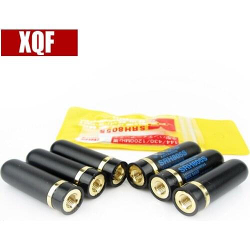 XQF 6PCS SRH805 dual band VHF & UHF antenna SMA-Male for WOUXUN two way radio KG-UV6D VX-2R ZT-2R