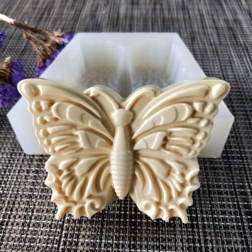 DW0138 PRZY Silicone Mold Soap Mould Animals Butterfly Handmade Soap Making Molds Candle Silicone Mold Resin Clay Mold